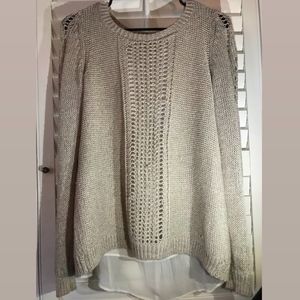 Lucky Brand knit sweater with lining M